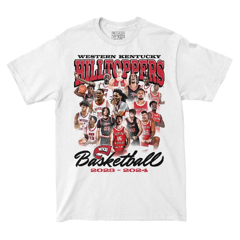 EXCLUSIVE RELEASE - WKU Men's Basketball Team Tee in White