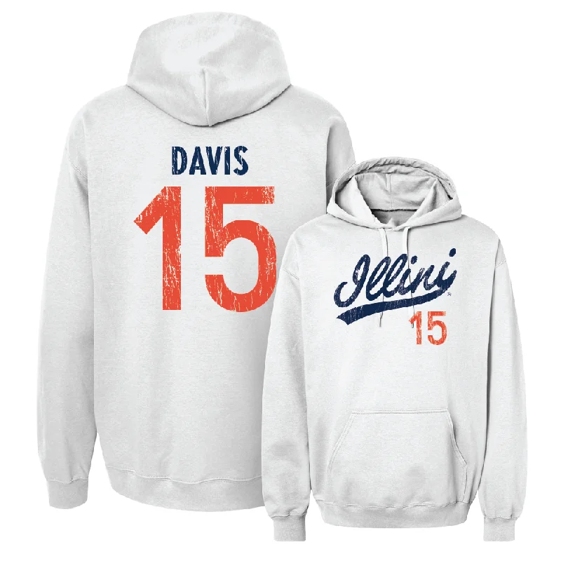 Men's hoodies moisture-comfort -White Script Hoodie  - Jake Davis