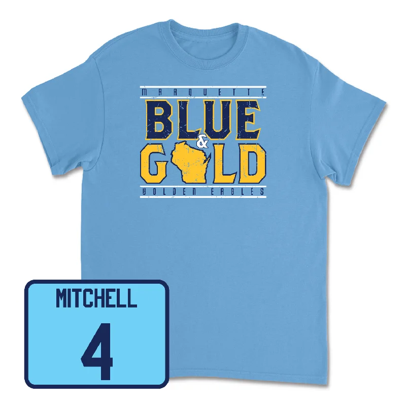 Men's basketball T-shirt luxury material -Championship Blue Men's Basketball State Tee - Stevie Mitchell