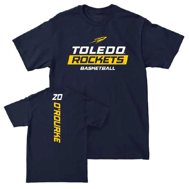 Men's basketball T-shirt pro sale -Toledo Men's Basketball Navy Rush Tee  - Colin O’Rourke