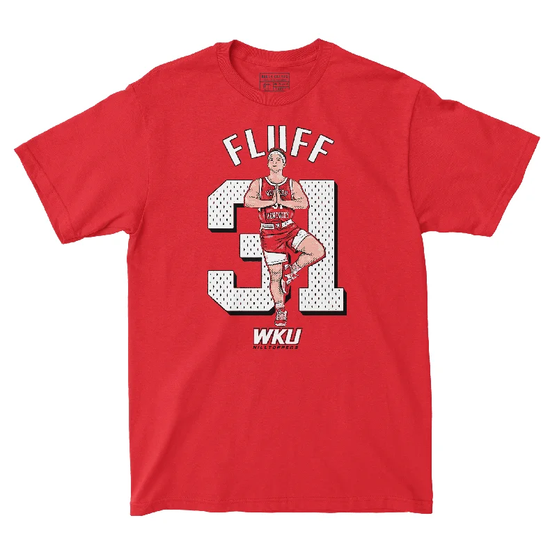 Men's basketball T-shirt team package -EXCLUSIVE RELEASE: Fluff Number Red Tee