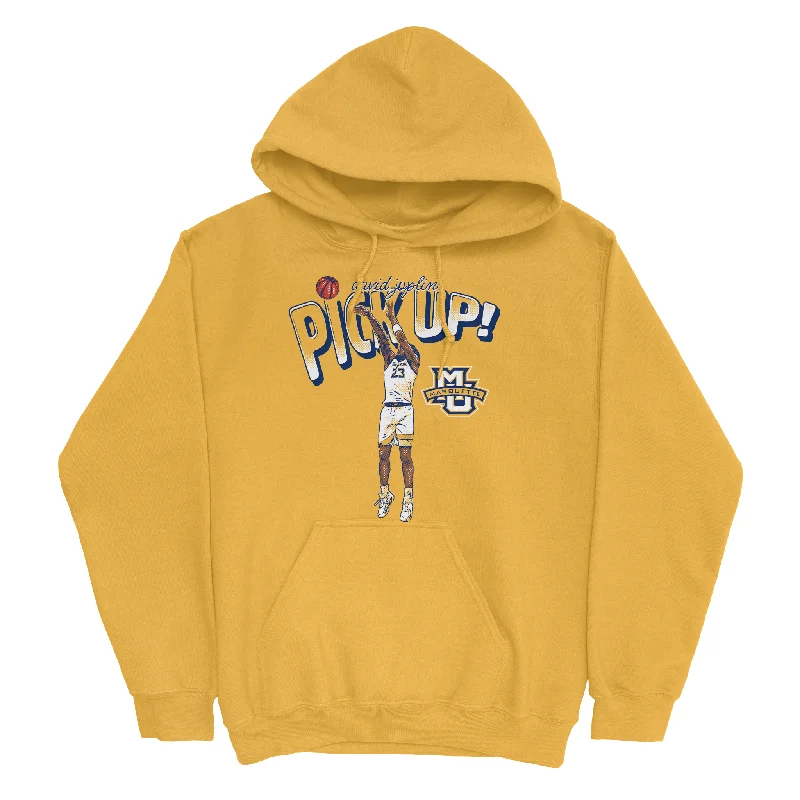 Men's hoodies cotton -EXCLUSIVE RELEASE: David Joplin Illustrated Gold Hoodie