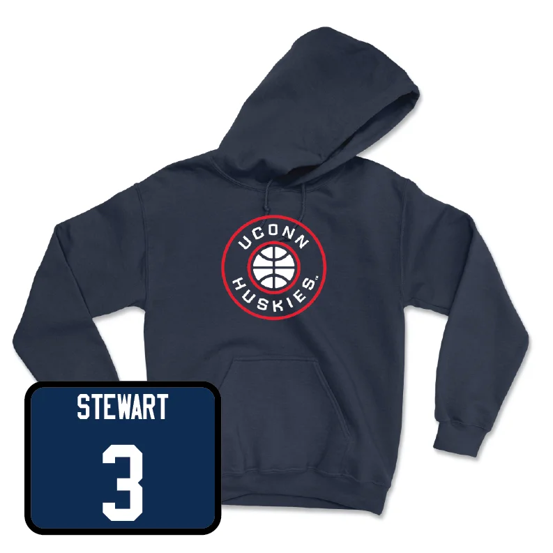 Men's hoodies performance-design -Navy Men's Basketball Hardwood Hoodie - Jaylin Stewart