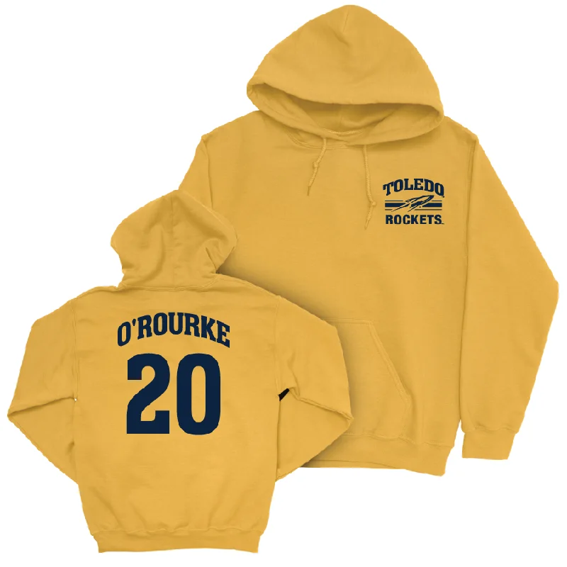 Men's hoodies packable -Toledo Men's Basketball Gold Victory Hoodie  - Colin O’Rourke