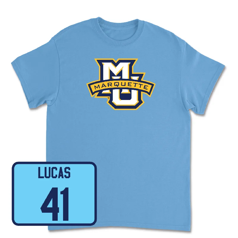 Men's basketball T-shirt lightweight special -Championship Blue Men's Basketball Marquette Tee - Jonah Lucas