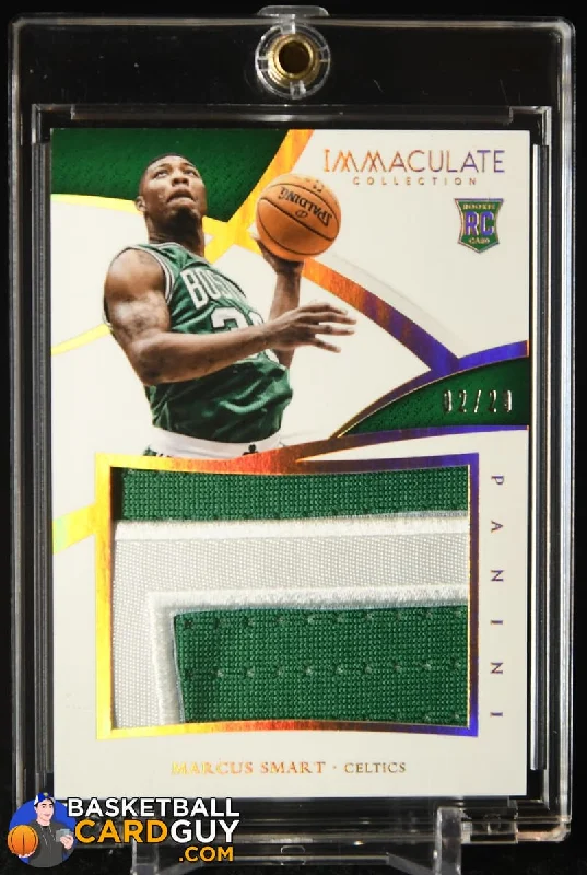 Men's basketball uniform stylish package -Marcus Smart 2014-15 Immaculate Collection Rookie Jerseys Prime #/20 RC