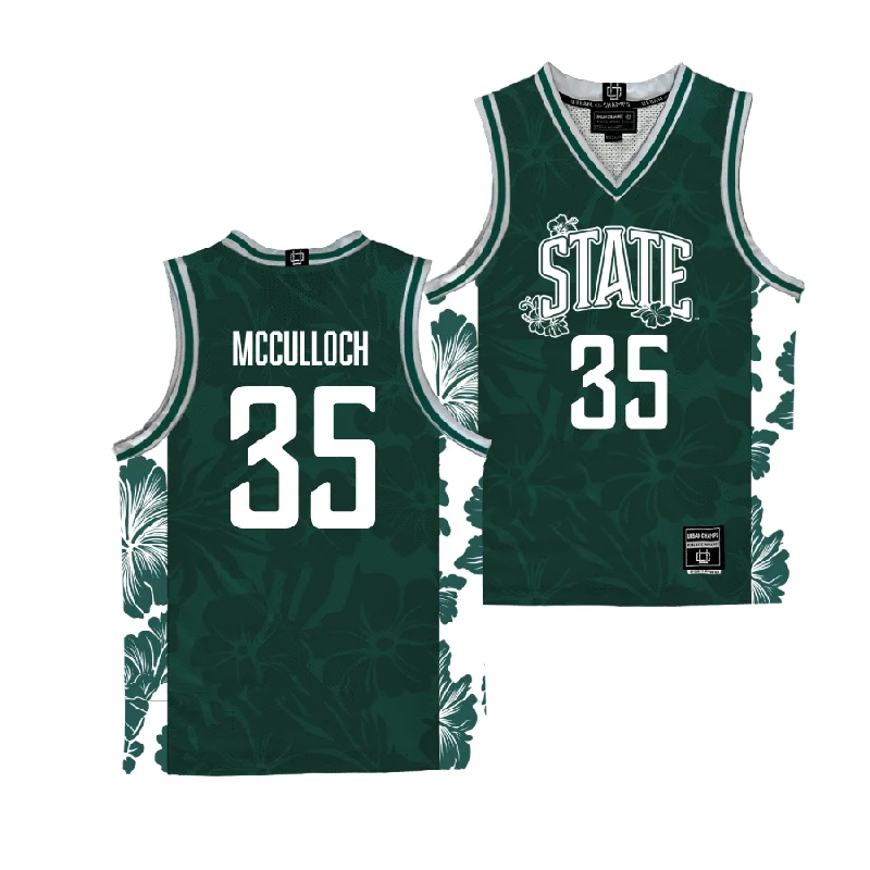 Men's basketball uniform trendy styles -EXCLUSIVE: Michigan State Maui Men's Basketball Jersey  - Jesse McCulloch