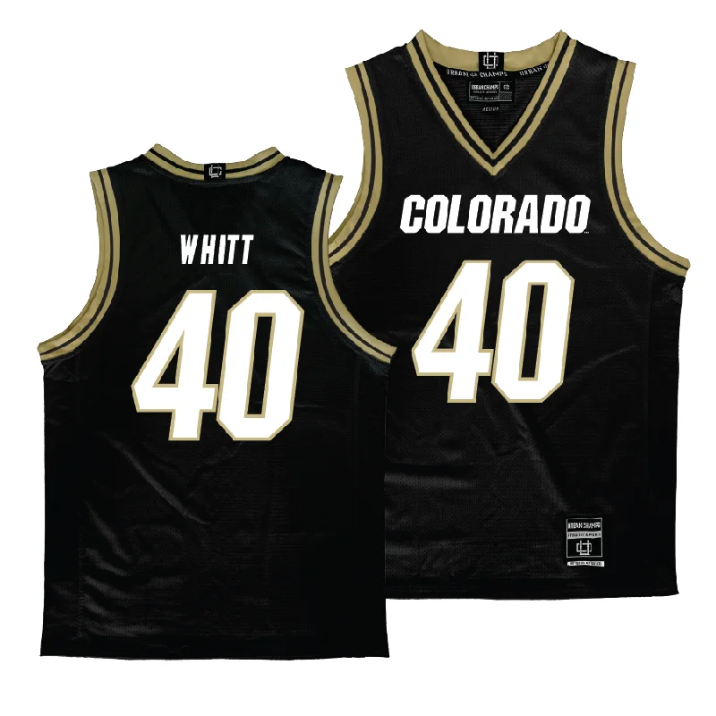 Men's basketball uniform affordable deals -Colorado Men's Black Basketball Jersey - Grady Whitt | #40