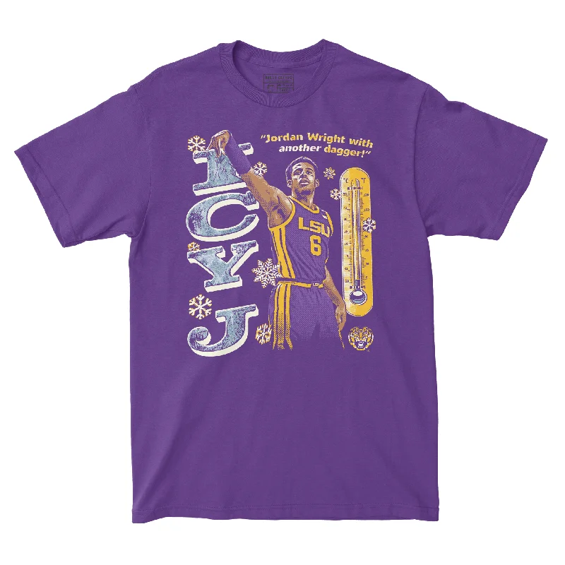 Men's basketball T-shirt active kit -EXCLUSIVE RELEASE - Jordan Wright - Ice Cold Drop Tee Purple