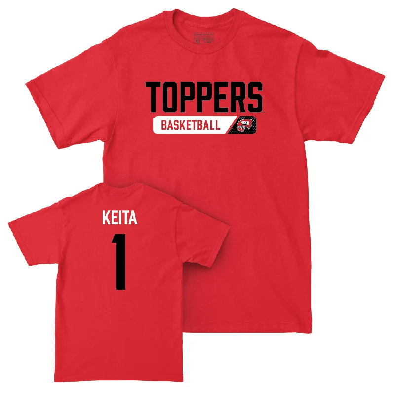 Men's basketball T-shirt stylish package -WKU Men's Basketball Red Staple Tee   - Blaise Keita