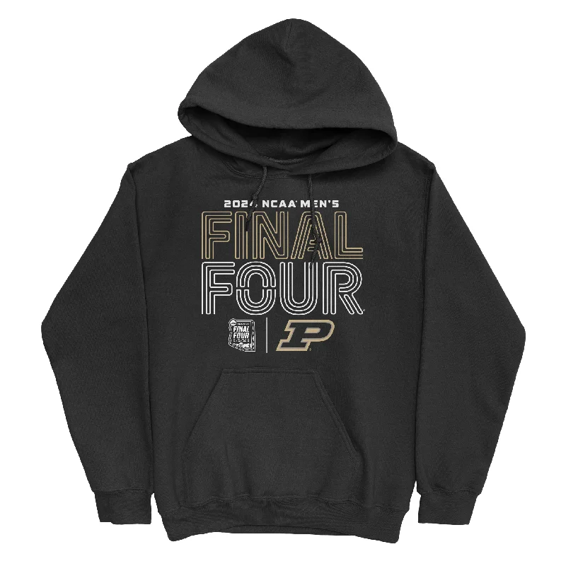 Men's hoodies eye-catching -Purdue MBB 2024 Final Four Neon Streetwear Hoodie by Retro Brand