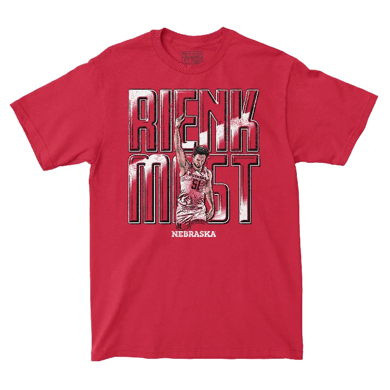 Men's basketball T-shirt custom ensemble -EXCLUSIVE: Rienk Mast - Block Text Tee