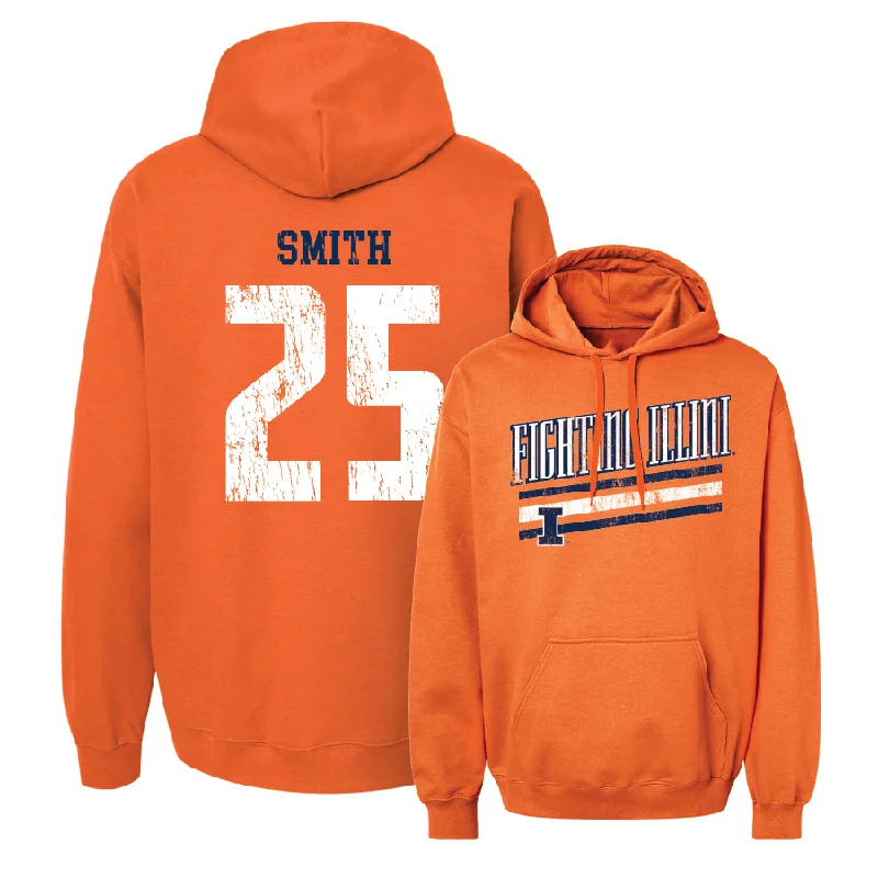 Men's hoodies recycled -Orange Slant Hoodie  - Hayven Smith