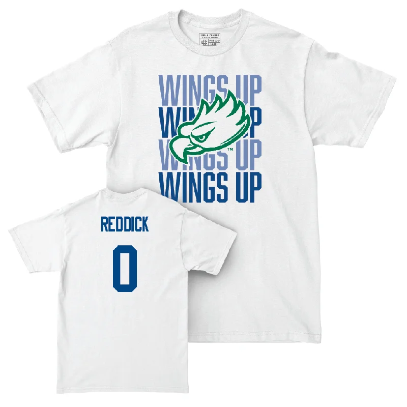 Men's basketball T-shirt pro package -Men's Basketball White Wings Up Tee - Jack Reddick