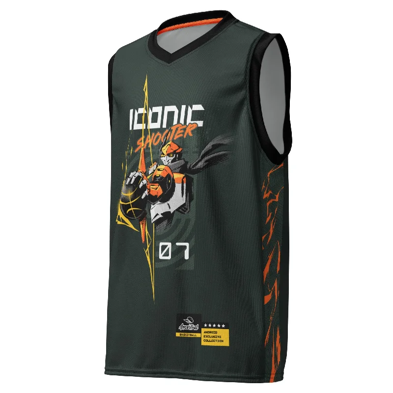 Men's basketball uniform sports gear -Iconic Shooter-2.4 Basketball Unisex Jersey