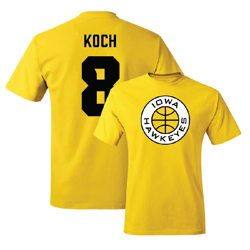 Men's basketball T-shirt ultra-light tee -Gold Men's Basketball Tee  - Cooper Koch