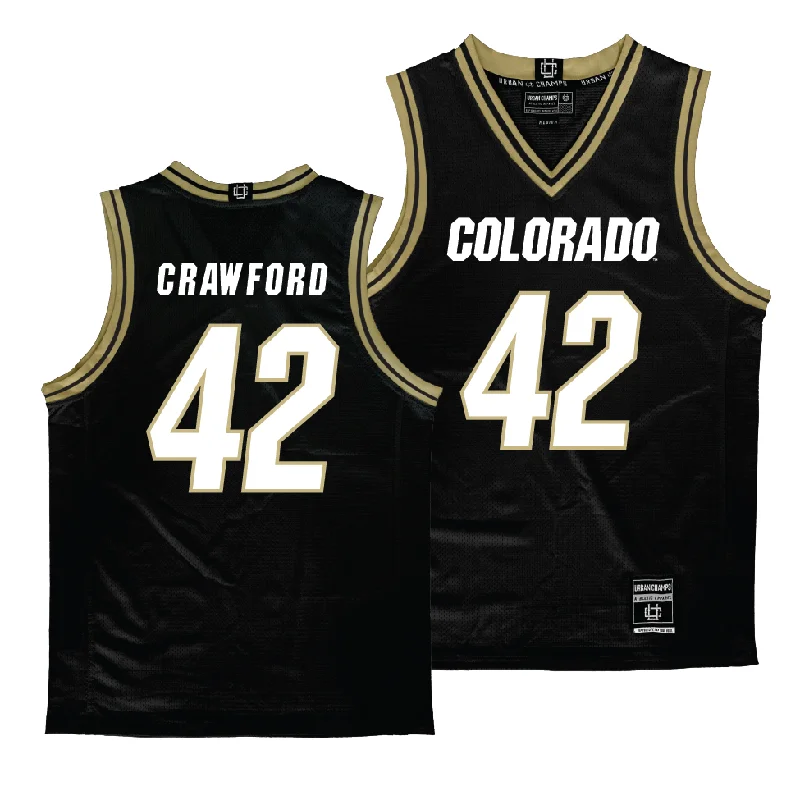 Men's basketball uniform player offer -Colorado Men's Black Basketball Jersey  - Andrew Crawford