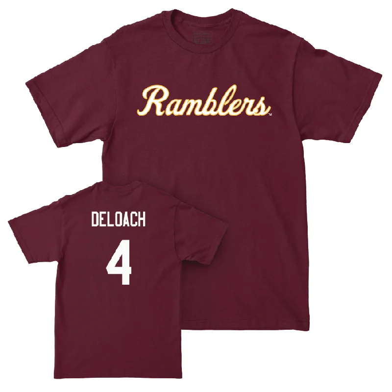 Men's basketball T-shirt performance package -Maroon Men's Basketball Script Tee  - Jalen DeLoach