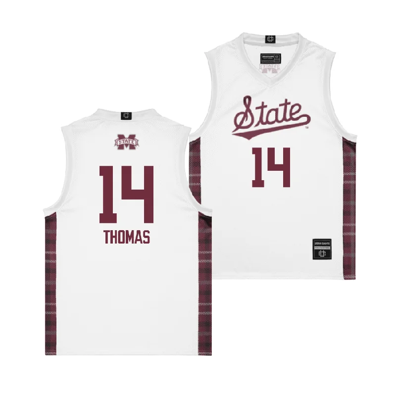 Men's basketball uniform custom set -EXCLUSIVE: Mississippi State Winter Edition Basketball Jersey  - Kayla Thomas