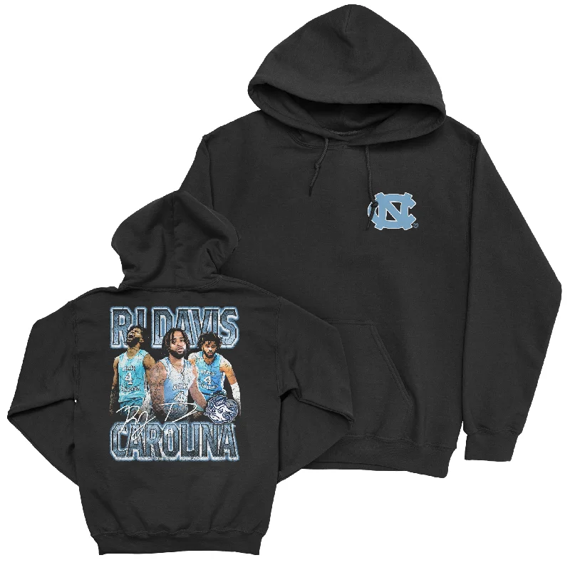 Men's hoodies budget -EXCLUSIVE RELEASE: RJ Davis 90s Graphic Black Hoodie