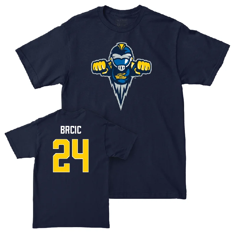 Men's basketball T-shirt athlete inspired -Toledo Men's Basketball Navy Legacy Tee - Grgur Brcic | #24