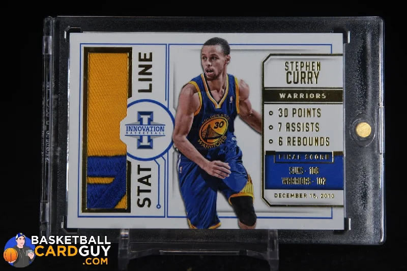 Men's basketball uniform ventilated design -Stephen Curry 2013-14 Innovation Stat Line Jerseys Prime #/25