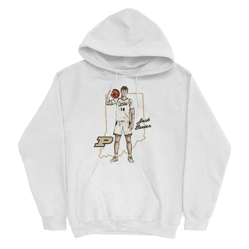 Men's hoodies personalized -EXCLUSIVE RELEASE: Jack Benter Native White Hoodie