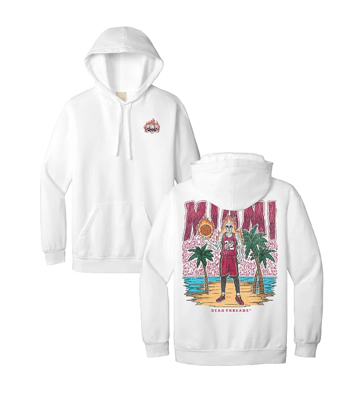 Men's hoodies red -MIAMI BASKETBALL - HOODIE