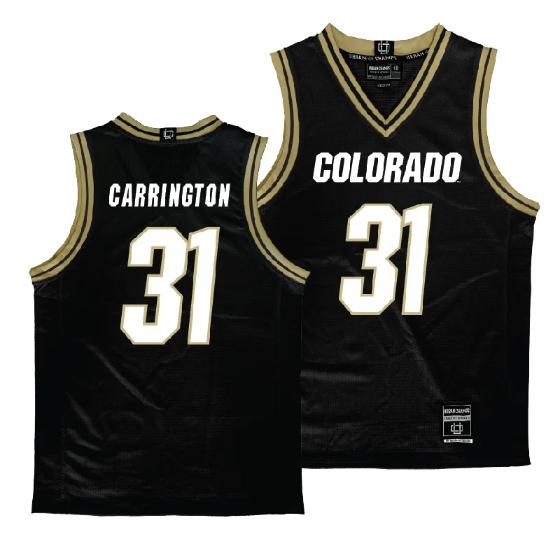 Men's basketball uniform stylish shorts -Colorado Men's Black Basketball Jersey - Harrison Carrington | #31