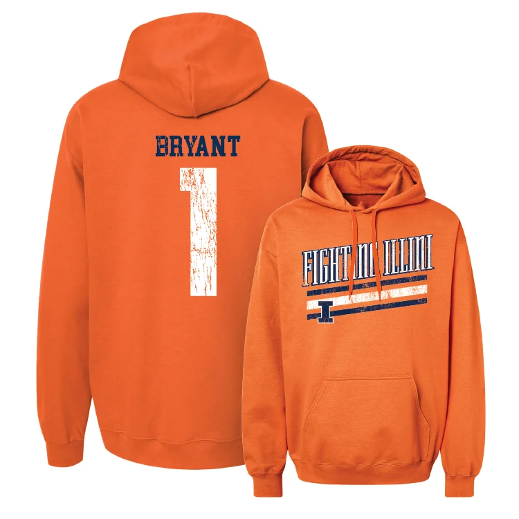 Men's hoodies street-ready -Orange Slant Hoodie - Genesis Bryant #1