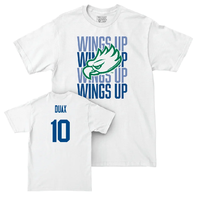 Men's basketball T-shirt sport collection -Men's Basketball White Wings Up Tee  - Michael Duax