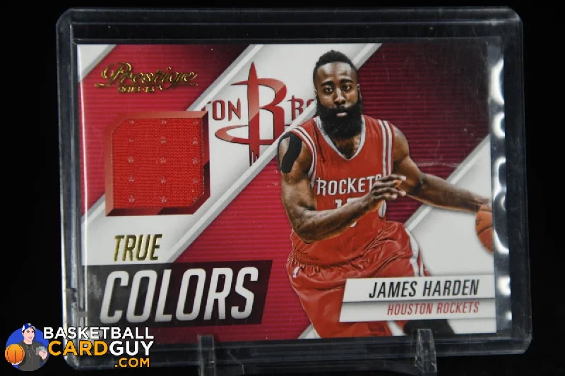 Men's basketball uniform moisture control -James Harden 2015-16 Prestige True Colors Materials #20 Game-Worn Jersey