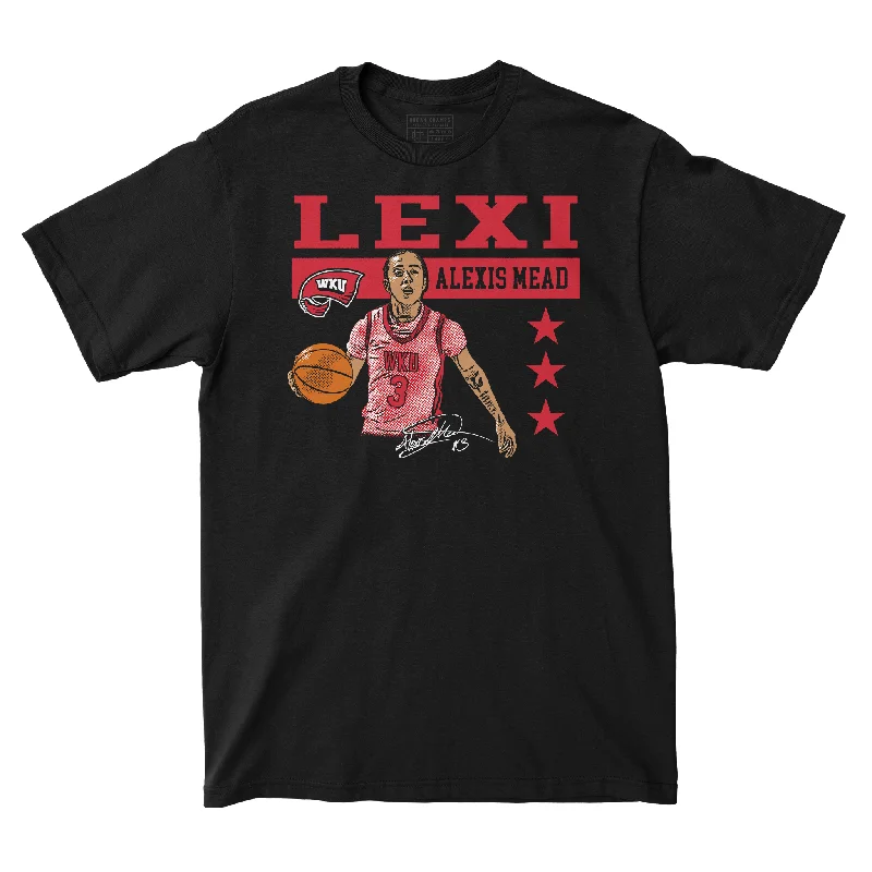 Men's basketball T-shirt quality collection -EXCLUSIVE RELEASE: Alexis Mead Illustrated Black Tee