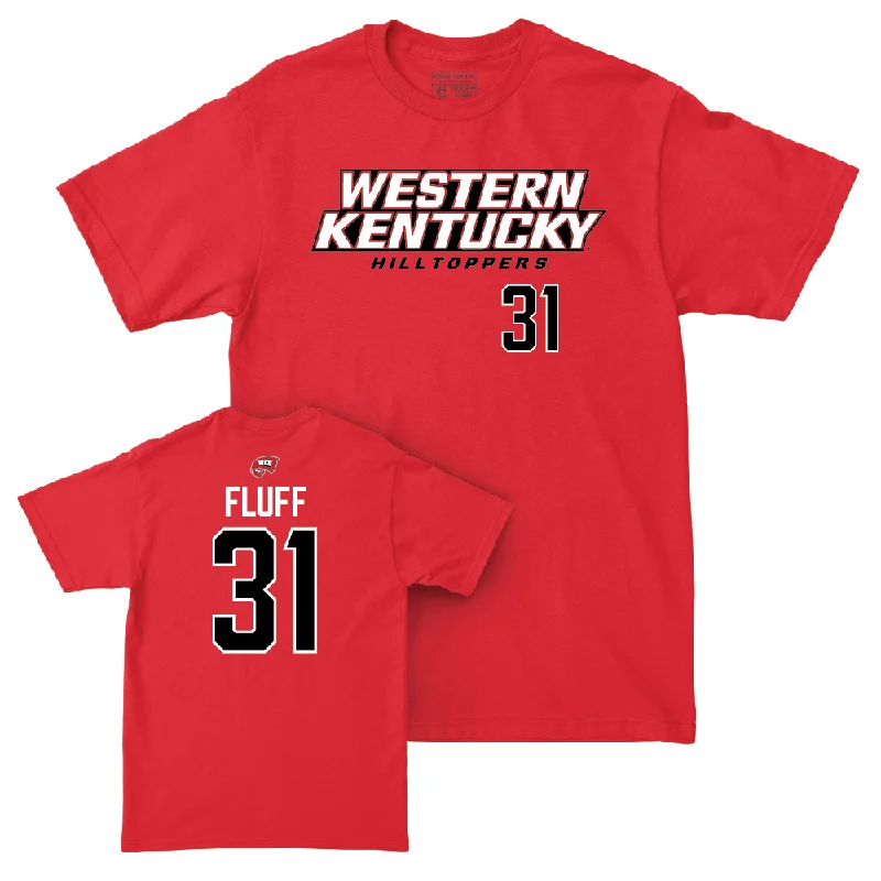 Men's basketball T-shirt wholesale offer -WKU Men's Basketball Red Sideline Tee - Tyler Olden "Fluff" | #31