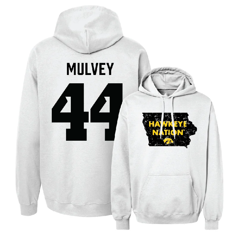 Men's hoodies stretch-comfort -Men's Basketball White State Hoodie - Riley Mulvey