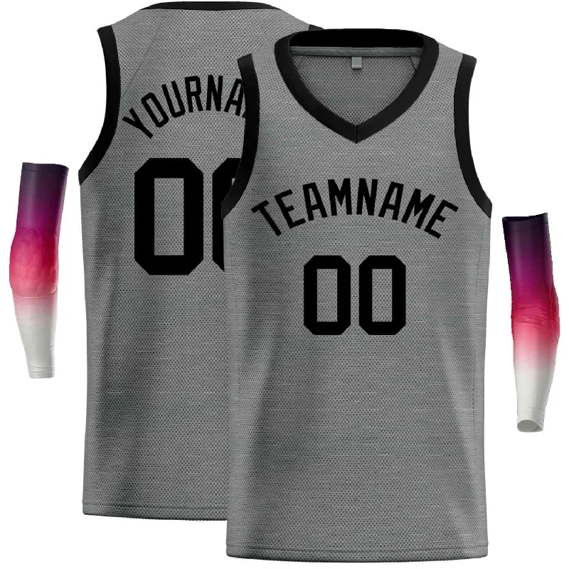 Men's basketball uniform high quality -Custom Dark Gray Black-Classic Tops Men Casual Basketball Jersey