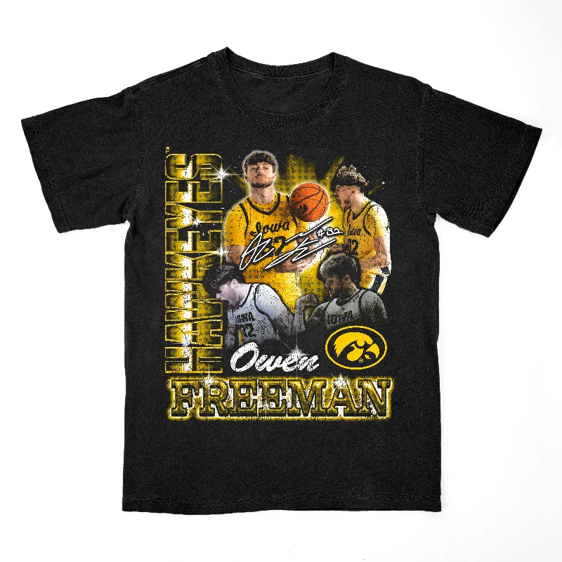 Men's basketball T-shirt odor resistant -EXCLUSIVE RELEASE: Owen Freeman 90s Graphic Black Tee