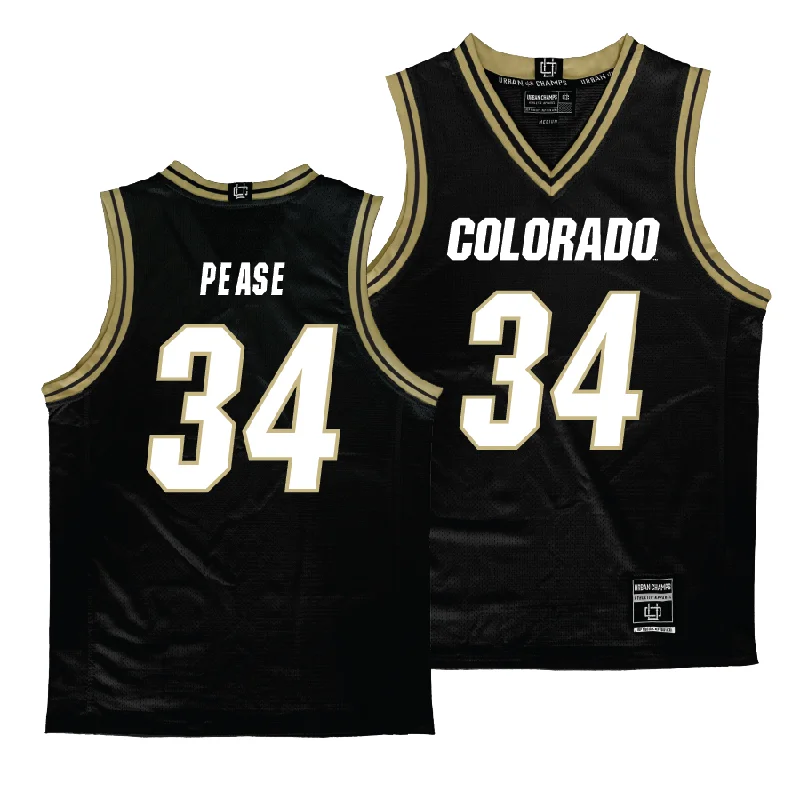 Men's basketball uniform custom uniform -Colorado Men's Black Basketball Jersey - Jack Pease | #34