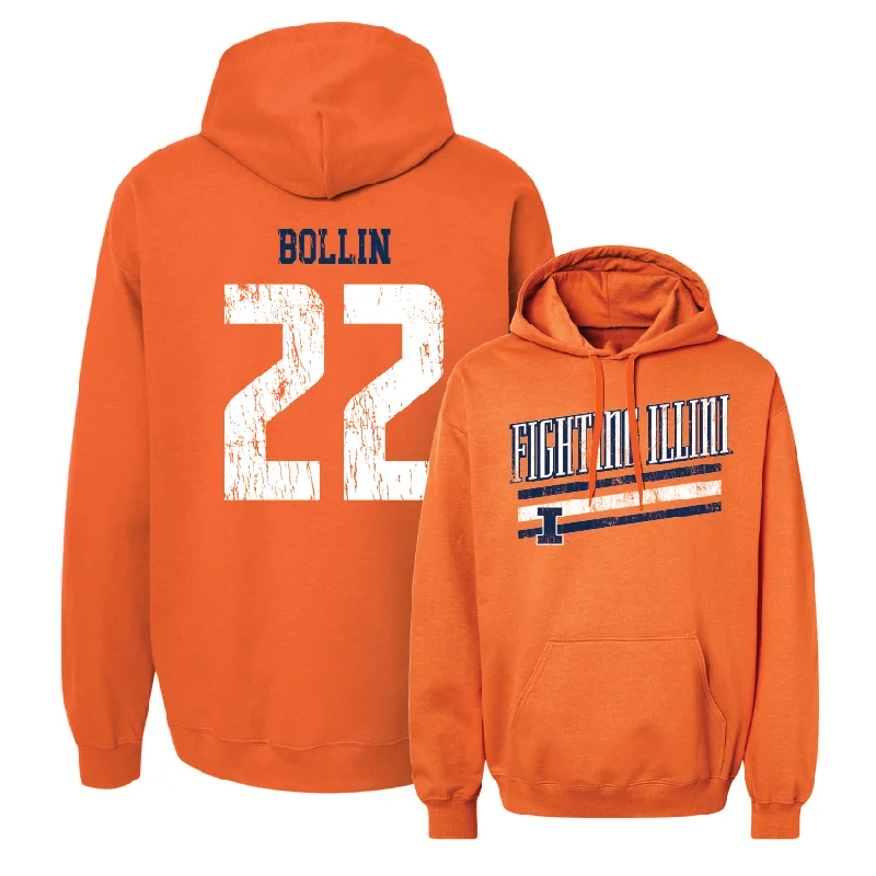 Men's hoodies durable-stitching -Orange Slant Hoodie - Shay Bollin