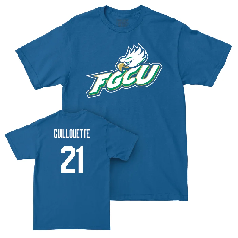 Men's basketball T-shirt fast-dry ensemble -Blue Men's Basketball FGCU Tee  - Tristen Guillouette