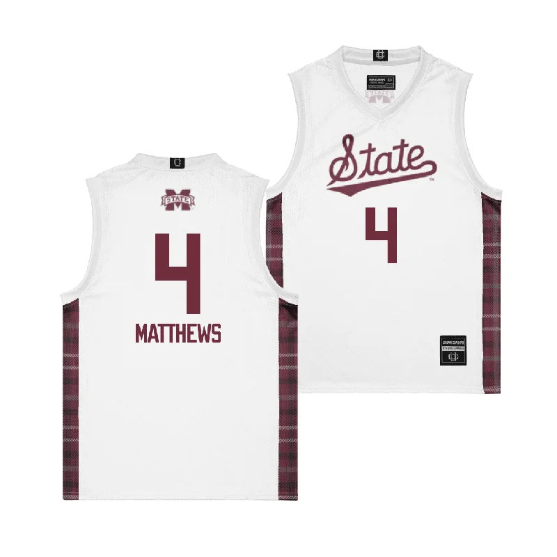 Men's basketball uniform team bundle set -EXCLUSIVE: Mississippi State Winter Edition Basketball Jersey - Cameron Matthews