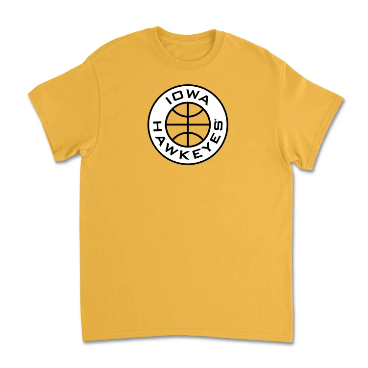 Men's basketball T-shirt gym essential -Gold Men's Basketball Tee - Payton Sandfort