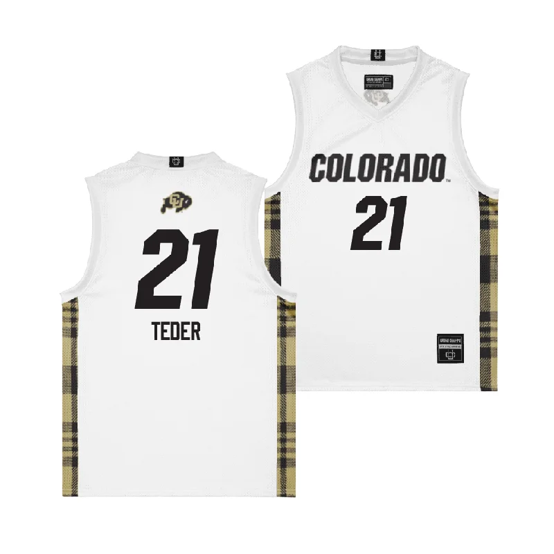 Men's basketball uniform moisture wicking shorts -EXCLUSIVE: Colorado Winter Edition Basketball Jersey - Johanna Teder