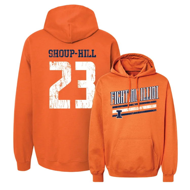 Men's hoodies all-day -Orange Slant Hoodie - Brynn Shoup-Hill #23