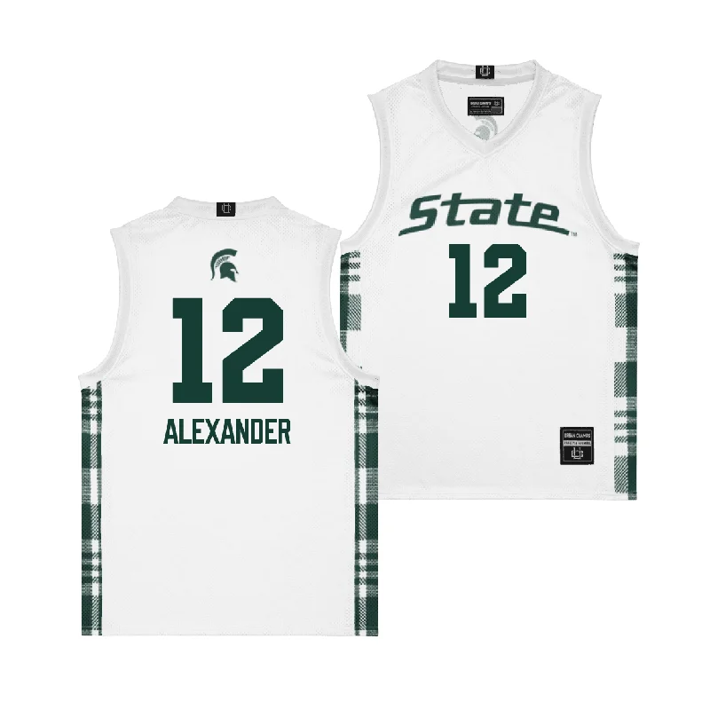 Men's basketball uniform reversible style -EXCLUSIVE: MSU Winter Edition Basketball Jersey - Isaline Alexander