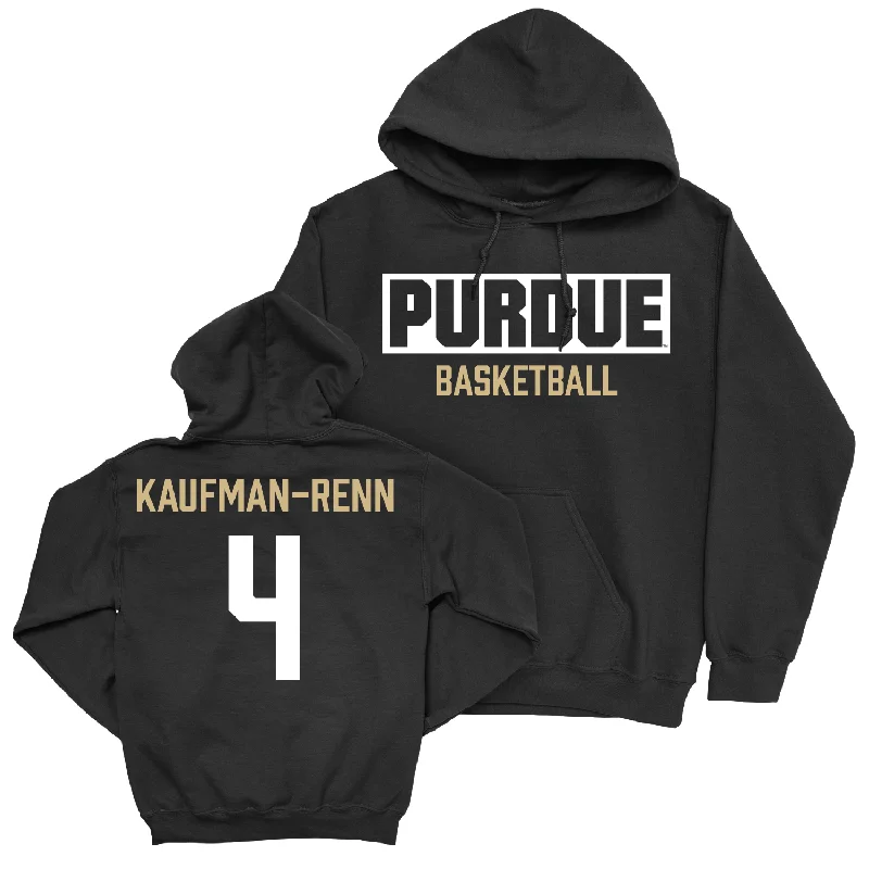 Men's hoodies muted -Men's Basketball Black Staple Hoodie - Trey Kaufman-Renn | #4