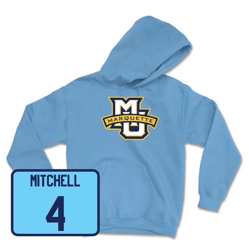 Men's hoodies sweat-warmth -Championship Blue Men's Basketball Marquette Hoodie - Stevie Mitchell