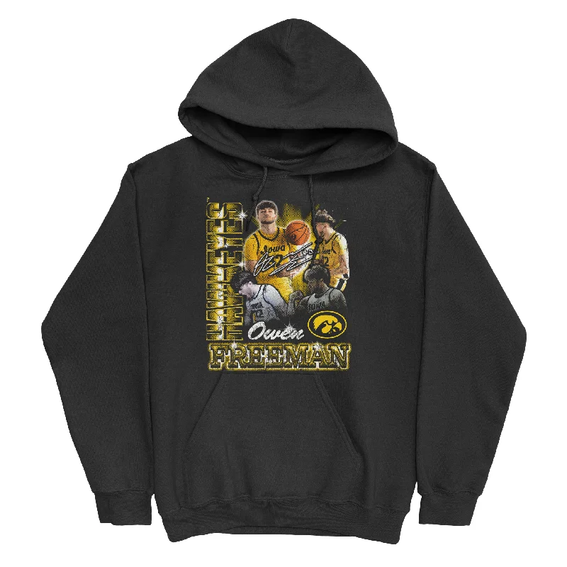 Men's hoodies all-season -EXCLUSIVE RELEASE: Owen Freeman 90s Graphic Black Hoodie