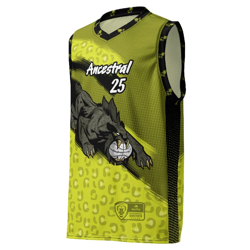 Men's basketball uniform moisture wicking -Primitive Sabretooth 2 - Basketball Unisex Jersey