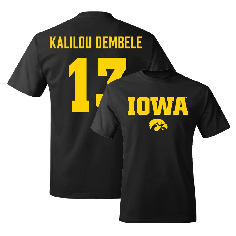 Men's basketball T-shirt deluxe fabric -Men's Basketball Black Classic Tee - Ladji Kalilou Dembélé